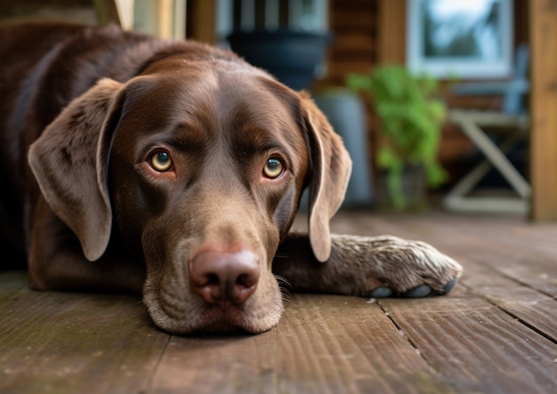 Kostenloses Foto ai erzeugt labrador-retriever-hundbild