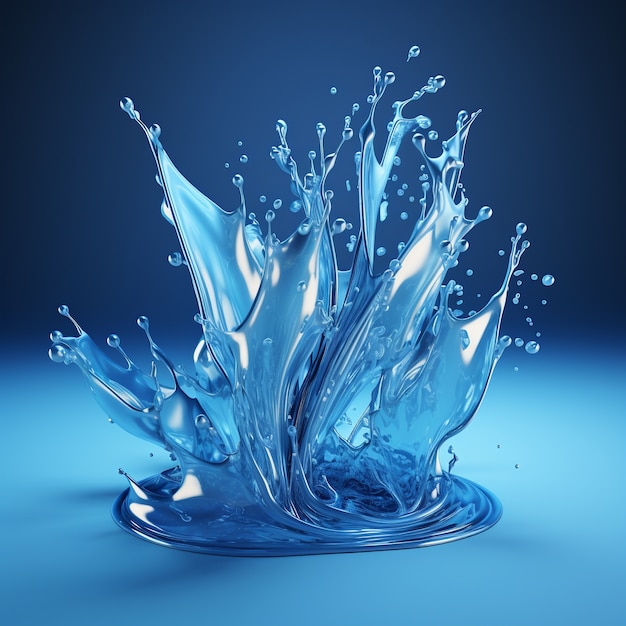 Ai erzeugte 3D-Wasser