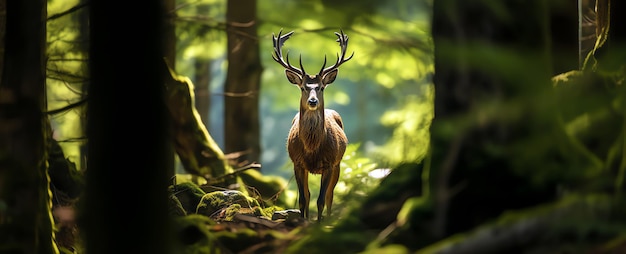 Kostenloses Foto ai für waldhirsche erzeugt