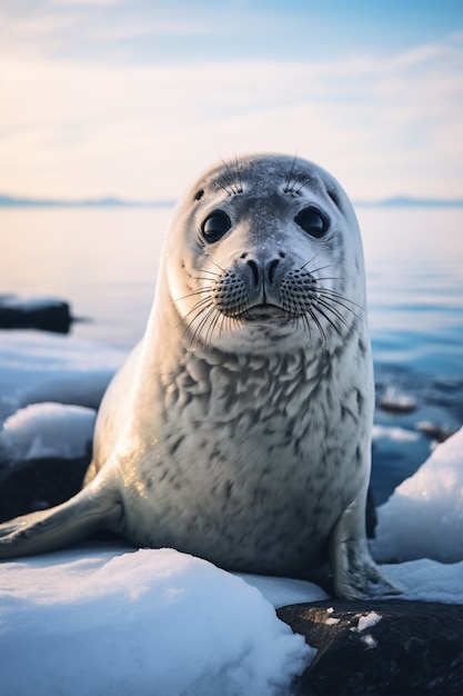 Kostenloses Foto ai hat realistische bilder von robben erstellt