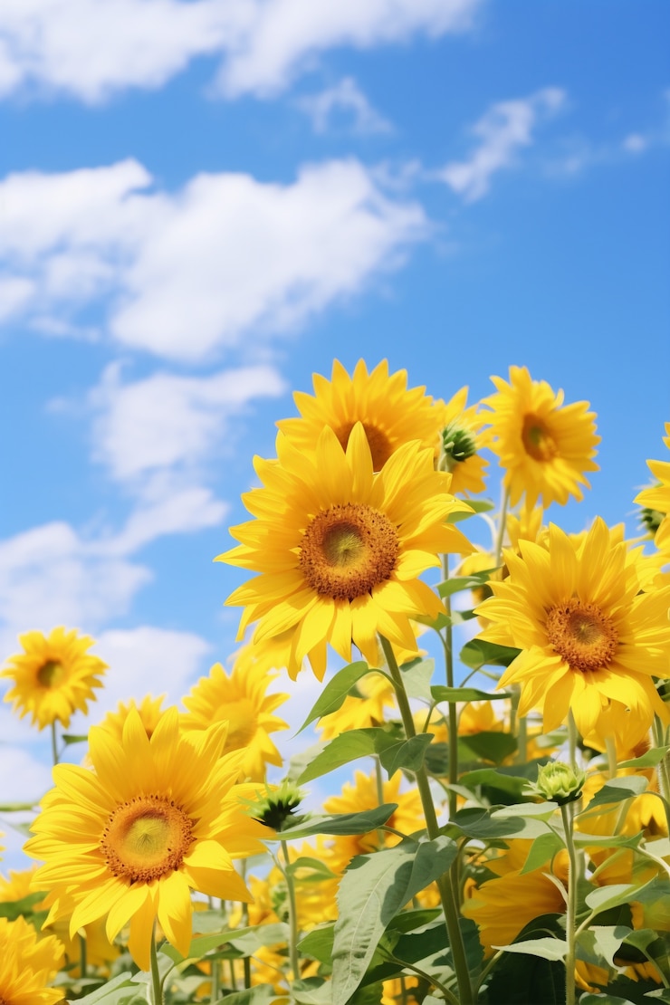 Kostenlose Foto ai hat sonnenblumen erzeugt
