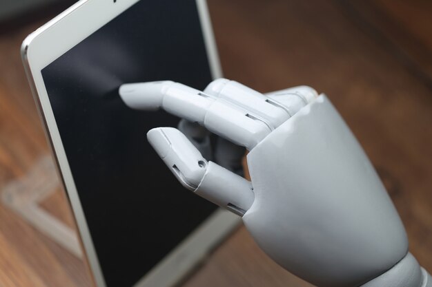 AI Roboter Operationen Tablette