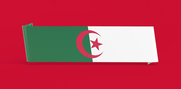 Kostenloses Foto algerien-flaggenbanner