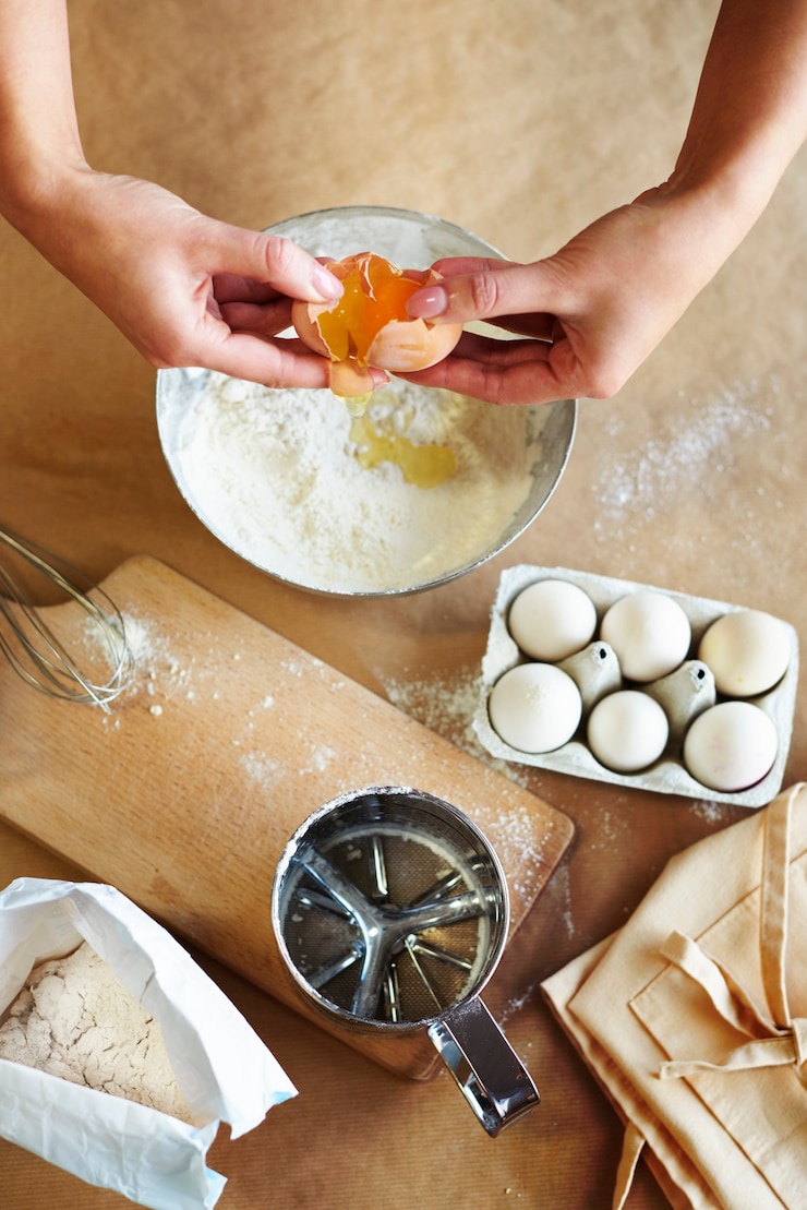 Kostenlose Foto alle zutaten zum backen