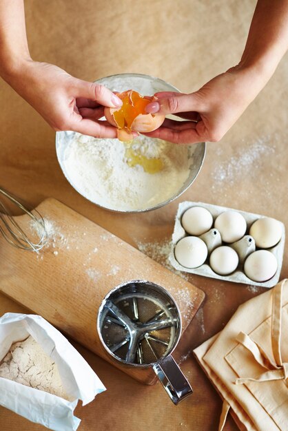 Alle Zutaten zum Backen