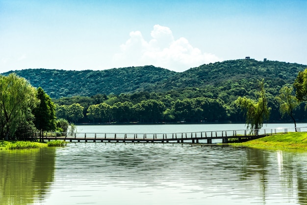 Alte Brücke im chinesischen Park