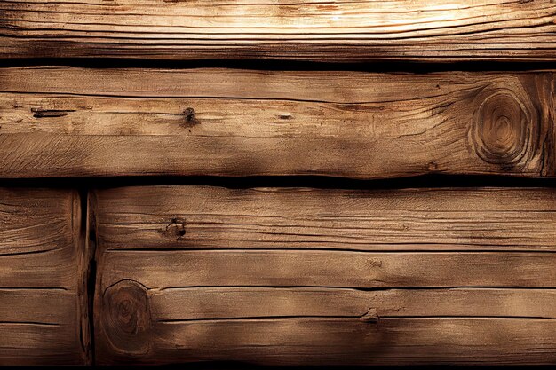 Alte Plankenwand mit rustikalem Holzmuster generativer KI