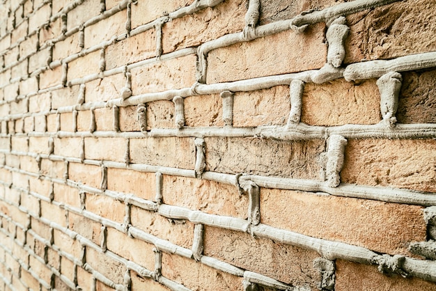 Kostenloses Foto alter weinlesebacksteinmauerhintergrund