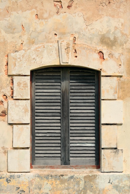 Altes Fenster im Schloss El Morro San Juan, Puerto Rico.