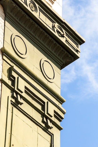 Altes Kulturdenkmal der Seitenansicht