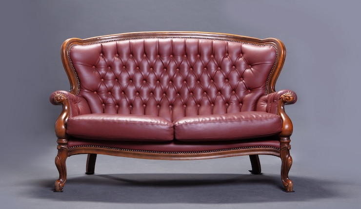 Kostenlose Foto altes rotes sofa
