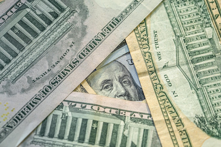 Kostenlose Foto amerikanische dollar closeup papiergeld bargeld finanzkonzept