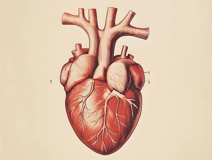 Kostenlose Foto anatomie-zeichnung im vintage-stil