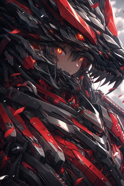 Kostenloses Foto anime-drachen-illustration