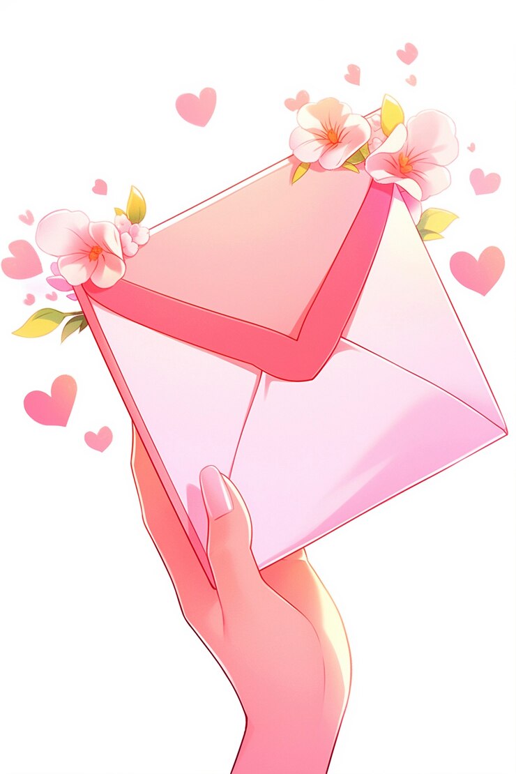 Kostenlose Foto anime-stil, der den valentinstag feiert