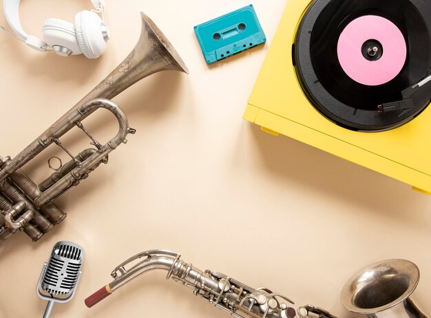 Anordnung der flach liegenden Funkelemente