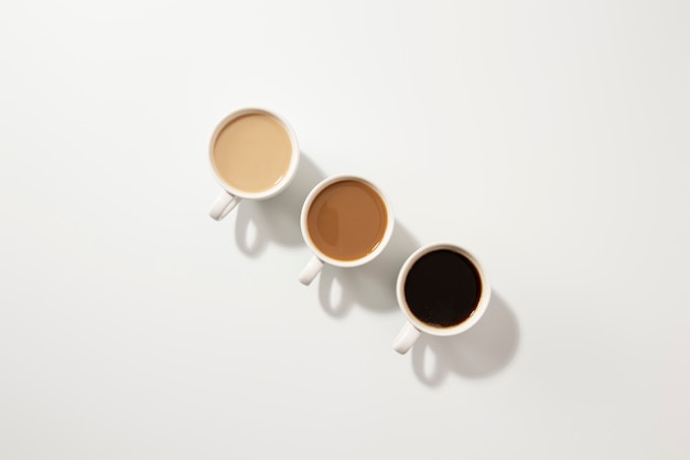 Anordnung der verschiedenen Kaffeearomen Draufsicht
