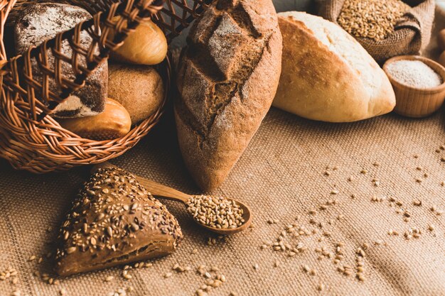 Anordnung für gebackene knusprige Brötchen