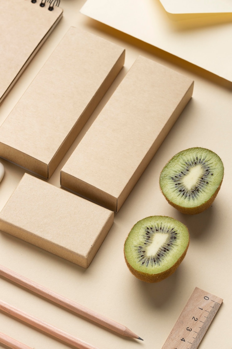 Kostenlose Foto anordnung mit schreibwarenelementen auf beige
