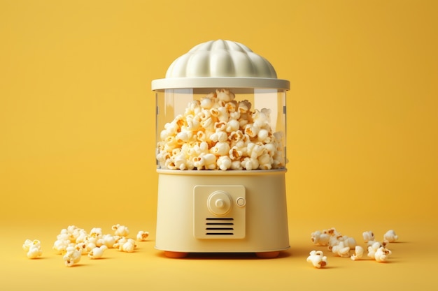 Kostenloses Foto ansicht der 3d-kino-popcorn-maschine