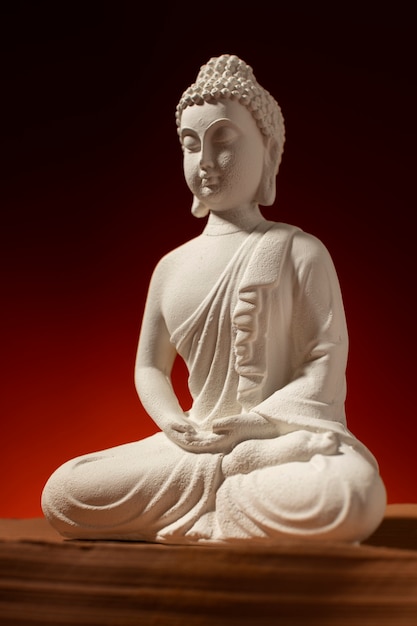 Ansicht der Buddha-Statuette