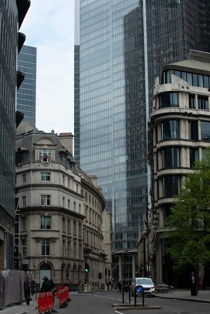 Ansicht der Gebäudearchitektur in London City