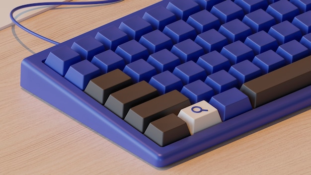 Ansicht der Tasten der 3D-Tastatur