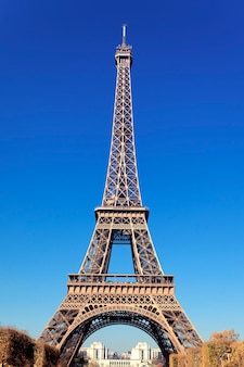 Ansicht des berühmten eiffelturms in paris