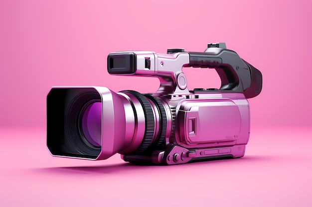 Ansicht einer teuren High-Tech-Filmkamera 3D