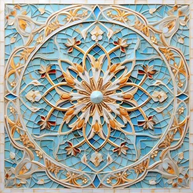 Ansicht eines 3D-islamischen Motivs