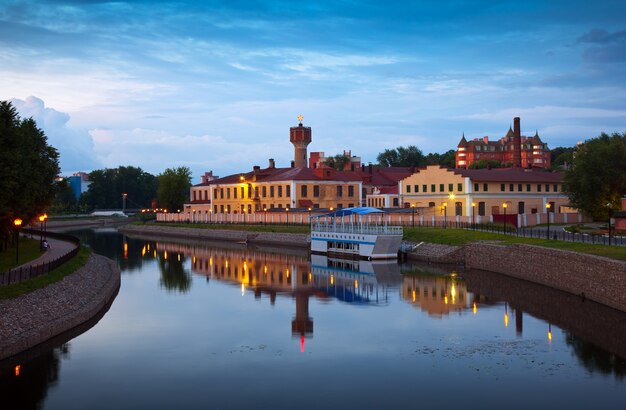 Ansicht von Ivanovo am Abend. Russland