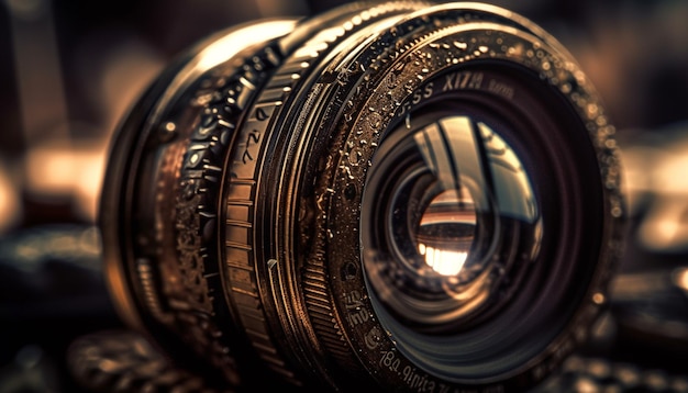 Kostenloses Foto antike kamera fängt elegante mode in der geschichte ein, die von ki generiert wurde
