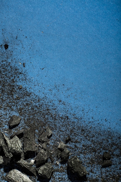 Kostenloses Foto anzeige von holzkohle in verschiedenen formen