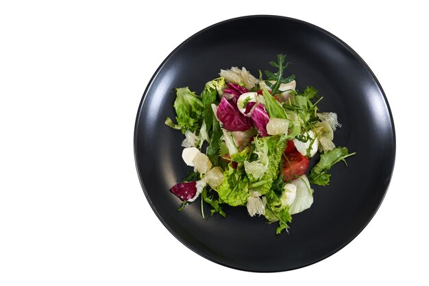 Appetitlicher frischer Salat mit grünen Blatt-Rucola