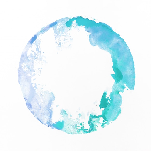 Aquarell staint blau