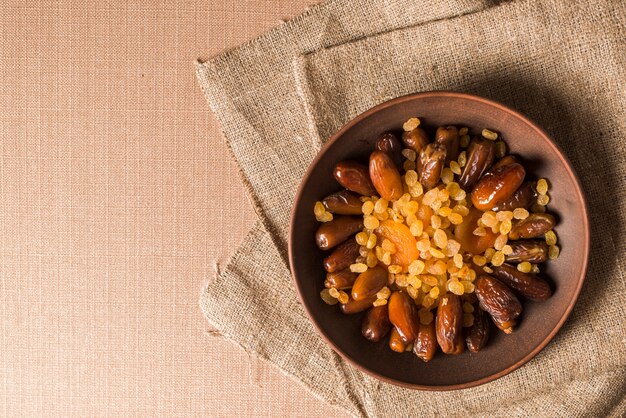 Arabisches Nahrungsmittelkonzept für Ramadan