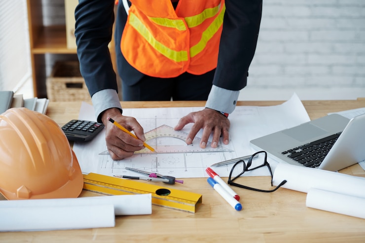 Kostenlose Foto arbeiten am wohnprojekt
