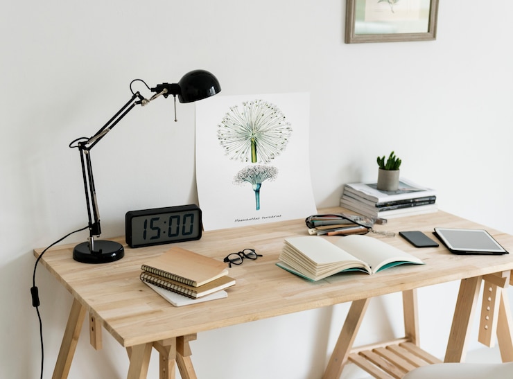 Kostenlose Foto arbeitsbereich minimaler stil