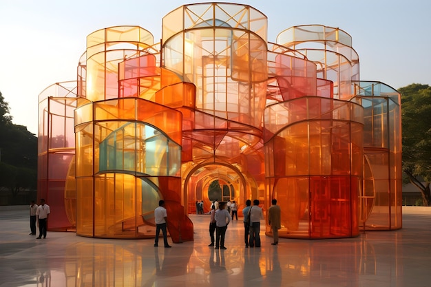 Kostenloses Foto architektonisches design eines glashauses
