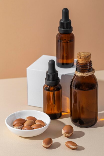 Argan-Produktsortiment von vorne