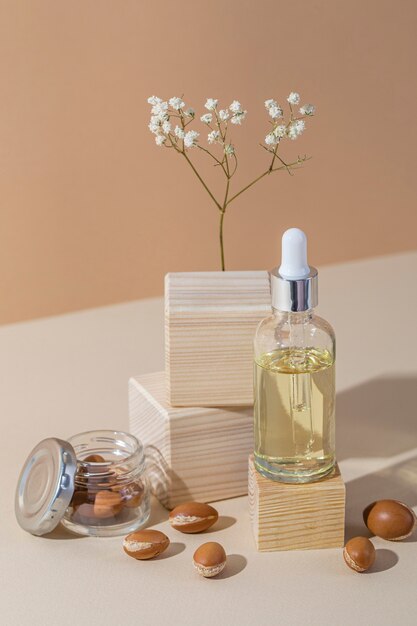 Argan-Produktsortiment von vorne