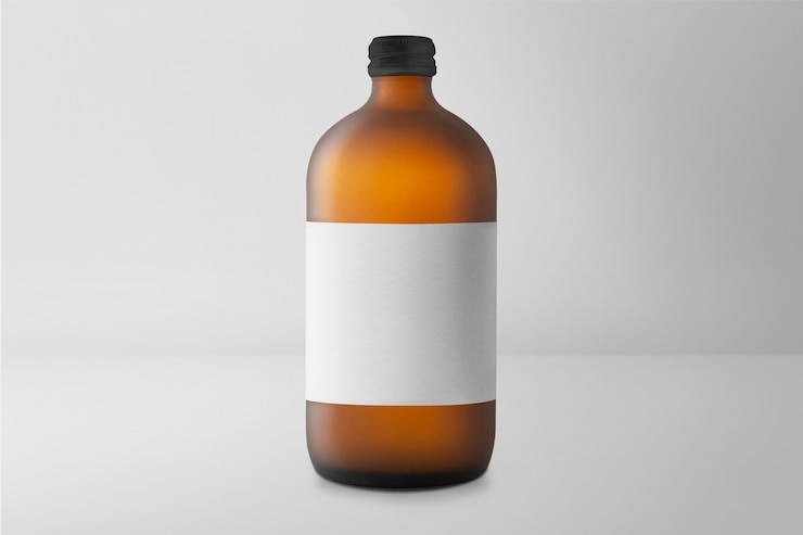 Kostenlose Foto aromaglasflasche therapeutische produktverpackung