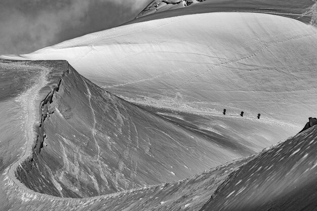 Arrete du Midi, Mont-Blanc-Massiv