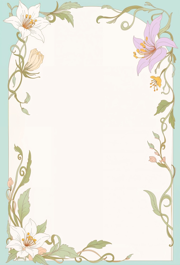 Kostenlose Foto art nouveau schöne blumen