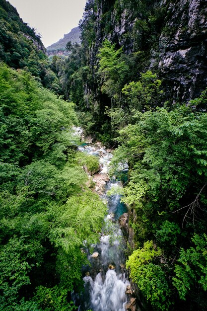 Atemberaubende Aufnahme der in Frankreich erbeuteten Wasserfälle von Saut du Loup