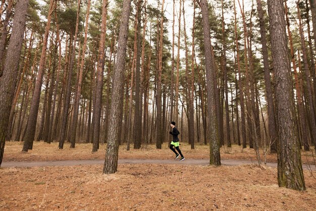 Athlet Joggen im Wald