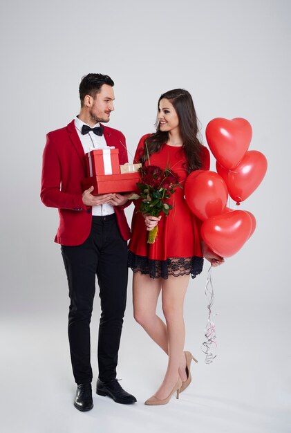 Aufnahme des Valentinstagskonzepts