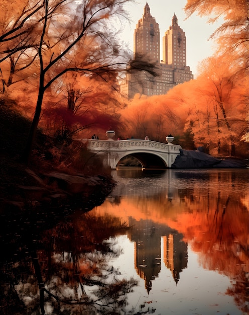 Kostenloses Foto aussicht auf den central park in new york city