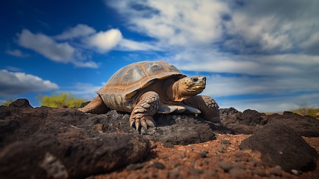 Kostenloses Foto aussicht auf eine wilde schildkröte