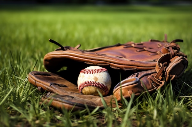 Aussicht auf einen Baseballball